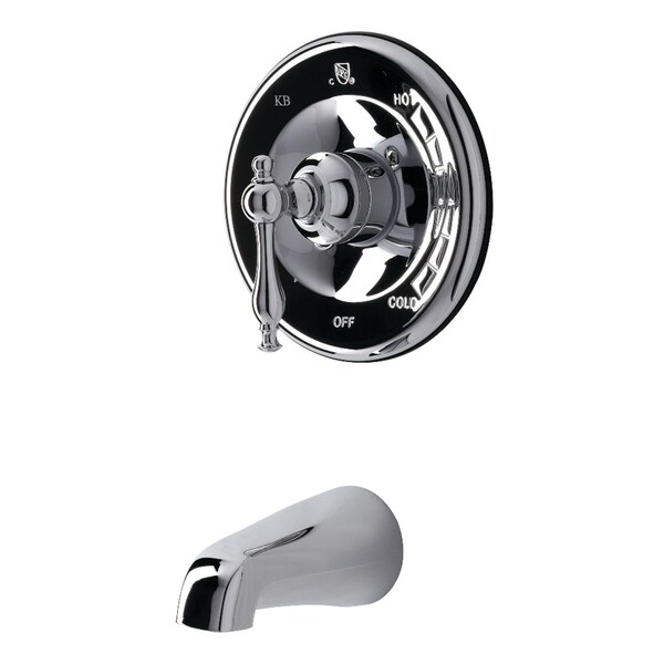 Tub and Shower Faucet, 2, Wall Mount, Polished Chrome